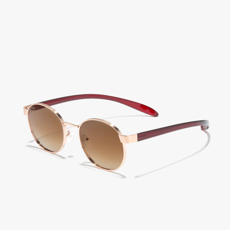 Taurus - Sonnenbrille Damen in roségold mit braunen Gläsern | Roségold